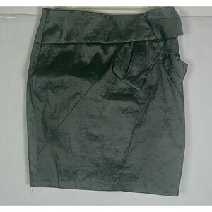 DO & BE METALLIC GRAY KNEE LENGTH SKIRT. WOMEN L